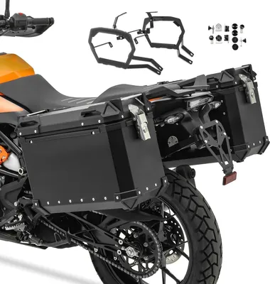 Obrázek produktu pro Hliníkový kufr + nosič kufru pro BMW F 750 GS 18-23 XW38 černý