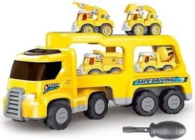 Produktbild von Bavytoy Lastwagen mit Autos gelb