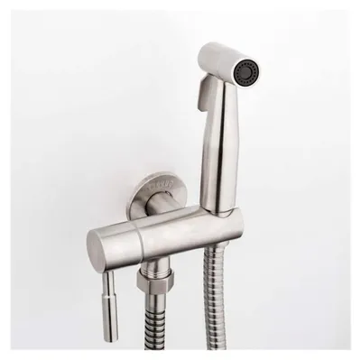 Produktbild von Bidet-Sprühset, Badezimmer-Wandmontage, gebürsteter Hand-Bidethahn, Edelstahl 304