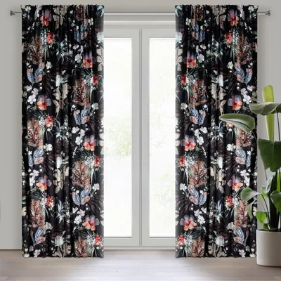Produktbild von Vorhang ALANI schwarz RU 140x270 cm  Kräuselband