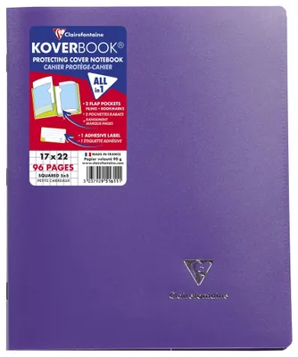 Produktbild von Clairefontaine Koverbook HeftPP 17x22 48Bl kar sort