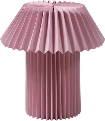 Immagine prodotto di Lindby lampada da tavolo Magali, rosa, carta, Ø 34 cm, E14