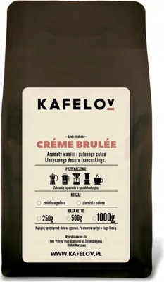 Produktbild von KAFELOV | Aromakaffee CREME BRULEE - 250g - 100% Arabica - Vanille und Karamell Aroma