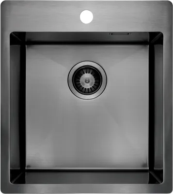 Produktbild von Küchenspüle aus Stahl mit einem Becken