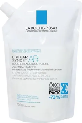 Produktbild von LIPIKAR SYNDET AP+  Relipidisierende und reizlindernde Duschcreme fü r atopische Haut, 400 ml Nachfü llpackung