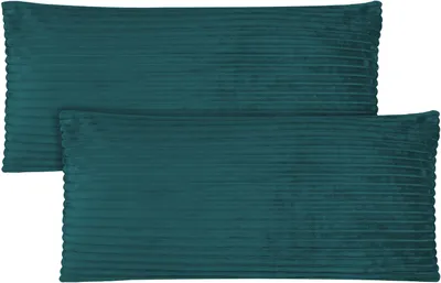 Produktbild von Aspero 2 Kissenbezüge aus Streifen-Flanell 40x80 cm