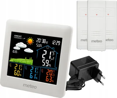 Produktbild von Wetterstation Mit Dcf Meteo Sp106 Wetterstation 3 Sensoren