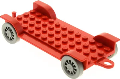 Produktbild von 1x Lego Fabuland Fahrzeug 6x12 rot Chassis Fahrgestell Auto 4326 x852c01
