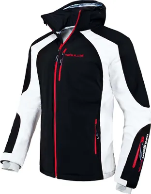 Produktbild von Nebulus Softshell-Skijacke ROCKSHELL Herren , warme Softshelljacke, praktische und vielseitige Winterjacke, Q300 - Herren, schwarz-weiß, XL