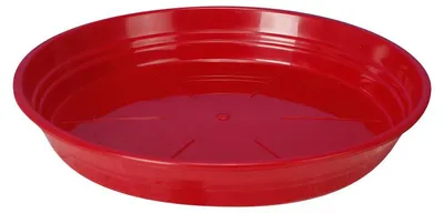 Image de Soucoupe Ronde D47cm - H5,5cm - Rouge - Fabrication Française