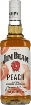Produktbild von Jim Beam Peach, Whiskey Likör, 32,5% Vol. 0,7 l