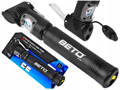 Produktbild von Beto CLD-020PG Mini Fahrradpumpe mit Manometer Hochdruck