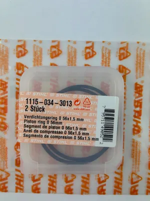 Image de 2x STIHL d'origine segments de piston 11150343013 56x1,5mm 56x1,5mm TS700 TS800 TS 700 800