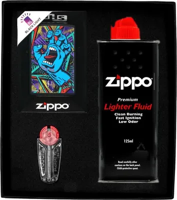 Produktbild von ZIPPO Feuerzeug Set SANTA CRUZ DESIGN 2 Geschenk Nr. 1