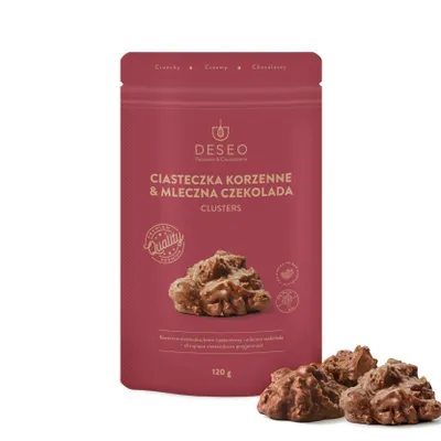 Produktbild von Clusters Gewürzplätzchen & Milchschokolade 120 g DESEO