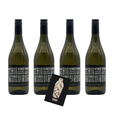Produktbild von Vino Frizzante Secco 4er Set Ducca Della Rocca je 0,75L (10,5% Vol) trocken Italien- [Enthält Sulfite]