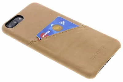 Image de Decoded Back cover kompatibel mit iPhone 6(s) Plus/7 Plus/8 Plus - Braun