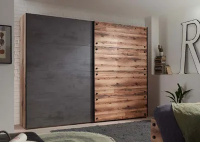 Produktbild von Kleiderschrank "Donielle I" Alpine Lodge Nachbildung / Betonoxid