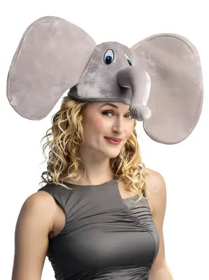 Imagen del producto de Boland 99949, Klobouk, Adulto, Cualquier género, Elefante, Poliéster, Gris