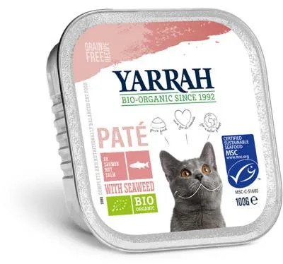 Productafbeelding van Yarrah Kattenvoer Pate Met Zalm (100 gr)