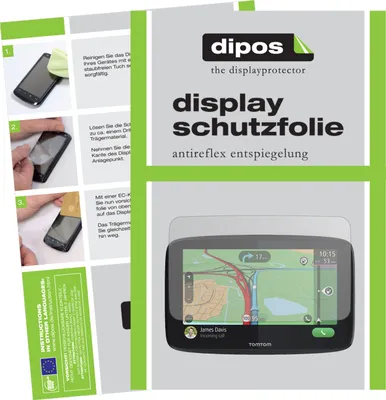 Produktbild von 2x Schutzfolie für TomTom GO Essential 6 matt Displayschutzfolie Folie Display