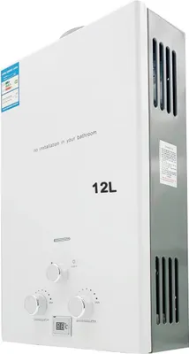Immagine prodotto di Scaldabagno - Scaldabagno istantaneo a gas propano - Acqua calda immediata - Capacità 1500 l - Acciaio inossidabile - Per esterni/campeggio - Set doccia incluso - Bianco