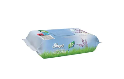 Produktbild von Sleepy Feuchttücher 16er pack x 80 Stück Feuchtpflegetücher für Baby Oberflächen | Für die empfindliche Haut von Neugeborene Lavendel, 16er pack x 80