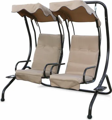 Produktbild von Grasekamp Hollywoodschaukel Duett 2 sitzig Relaxen  Spass Beige