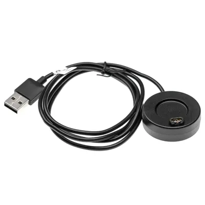 Produktbild von vhbw USB Ladekabel kompatibel mit Garmin Vivoactive 3 Smartwatch Fitnesstracker - Ladestation Schwarz, 100 cm