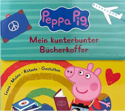 Produktbild von Peppa Pig Kreativ-Bücherkoffer ab 3 Jahre