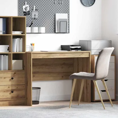 Image de Maison Exclusive - Bureau en chêne artisanal 100 x 50 x 76 cm
