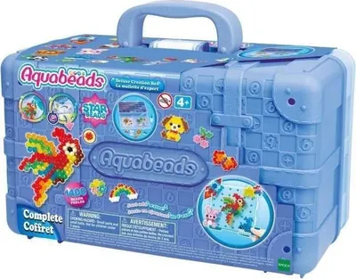 Produktbild von Aquabeads Expertenkoffer, 1400 Mehrfarbige Perlen, Wasserperlen, 31967, Ab 4 Jahren