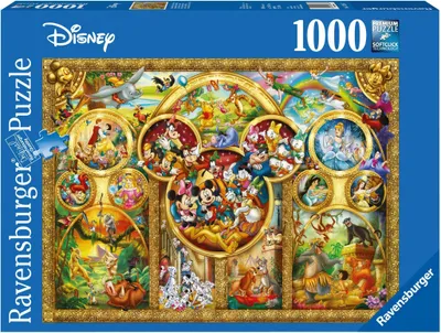 Produktbild von 1000 Teile Ravensburger Puzzle Die schönsten Disney Themen 15266