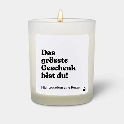 Produktbild von ChattyCandles Duftkerze Flowery Das grösste Geschenk bist du!