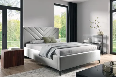 Obrázok produktu pre Čalúnená posteľ 160x200 ODETA 9 - svetlo šedá