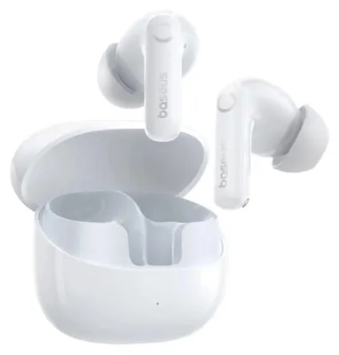 Obrázek produktu pro Baseus Bass BP1, True Wireless Stereo (TWS), Hovory/hudba, Sluchátka s mikrofonem, Bílá