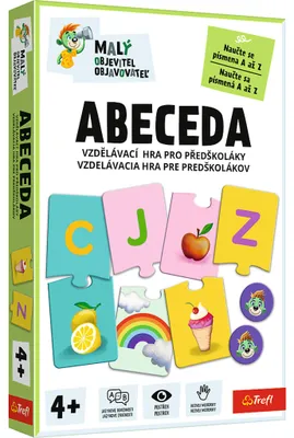 Obrázek produktu pro Malý objevitel Abeceda vzdělávací společenská hra v krabici 19x29x4cm