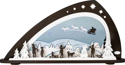 Obrázek produktu pro LED svíčkový oblouk 66 x 34 cm, Verze:Santa Claus