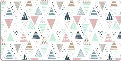 Produktbild von Schreibtischmatte Tischunterlage 90x45 cm Mauspad - Gezeichnete Dreiecke
