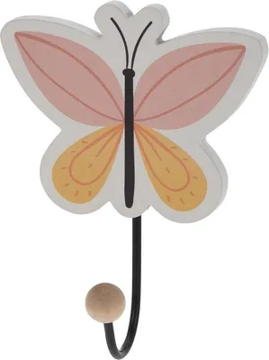 Produktbild von Famanu Kinderkleiderhaken Set von 4 - Hölzerne Wandhaken - Tiermotive