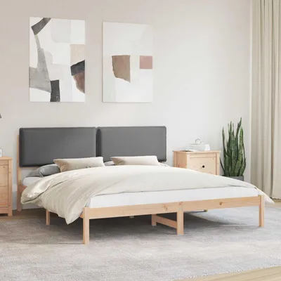 Immagine prodotto di Maison Exclusive - Letto con testiera imbottita Grigio scuro 180 x 200 cm
