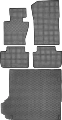 Produktbild von RIGUM 403251 Kofferraumwanne + RIGUM 900286 Fußmatten – BMW X3 E83 SUV von 01/2004–10/2010. Ohne Kofferraumstopper