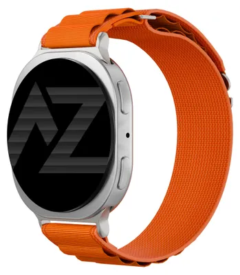 Image de Bracelet en nylon Accezz pour montres Samsung Galaxy Watch 9 (40/44 mm) / Watch 8 (40/44 mm) / Classic (46 mm) - Orange