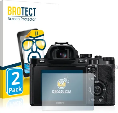 Produktbild von 2x Für Sony Alpha 7 (ILCE-7) Schutzfolie BROTECT Displayschutz Display Schutz Folie Klar Transparent