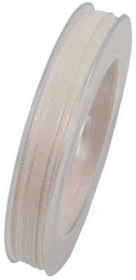 Produktbild von Webband, Schleifenband 6mm creme 40m Rolle (1m=0,20EUR) Goldina