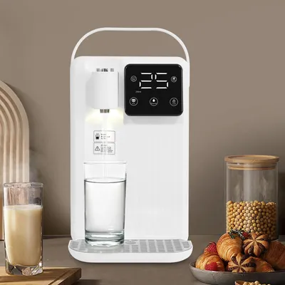 Image de Distributeur de boissons chaudes et froides pour bureau - Chauffe-eau instantané - Réservoir de 3 litres - 220 V, 2200 W - Chauffage rapide pour une utilisation domestique - Blanc