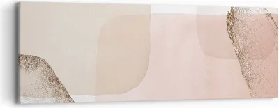Produktbild von Bild auf Leinwand - Leinwandbild - Einteilig - Abstraktion Modern Pastell - 90x30cm - Wand Bild - Wanddeko - Wandbilder - Leinwanddruck - Bilder - Wanddekoration - Leinwand bilder - AB90x30-4618