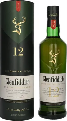 Obrázok produktu pre Glenfiddich 12 Years Single Malt Scotch Whisky v darčekovom balení | 40 % obj. | 0,7 l