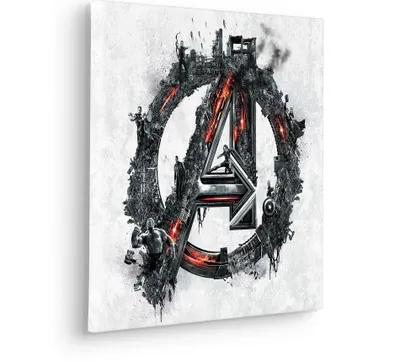 Produktbild von Keilrahmenbild - Avengers Big A Logo - Größe 40 x 40 cm