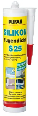 Produktbild von PUFAS Silikon Fugendicht S 25 - transparent - 310ml